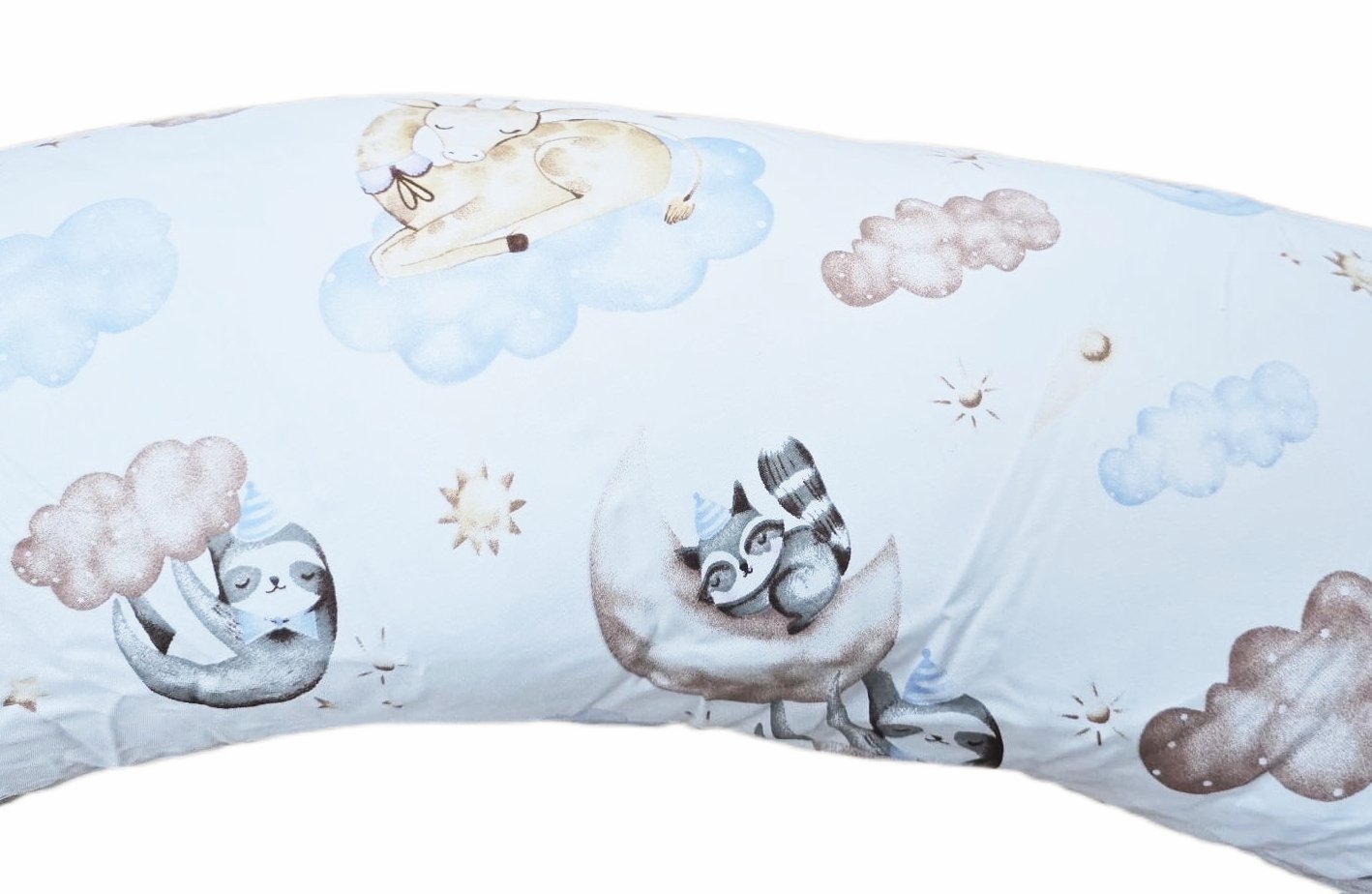 Perna pentru gravida, Fibre din silicon, 180 cm, Appekids - Clouds