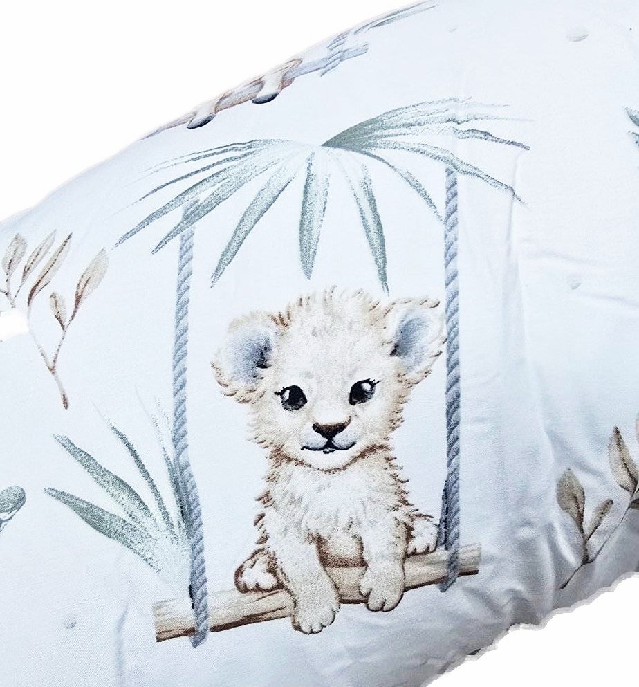 Perna pentru gravida, Fibre din silicon, 180 cm, Appekids - Safari