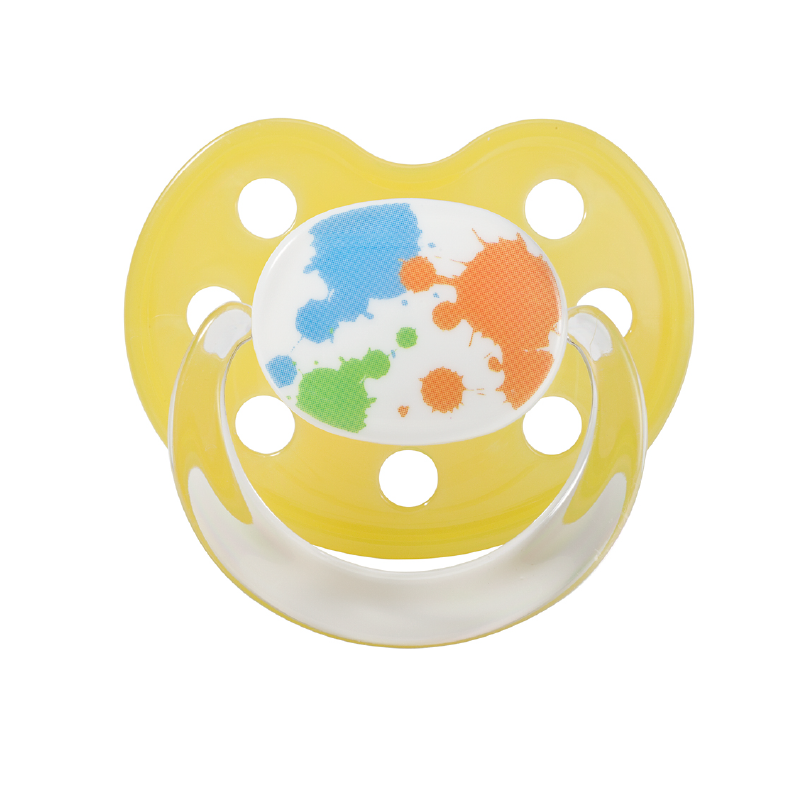 Baby Nova suzeta silicon ortodontica cu inel 2 buc + 18 luni fetita