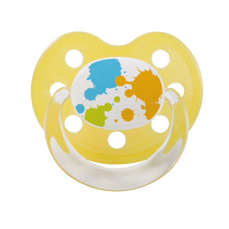 Baby Nova suzeta silicon ortodontica cu inel 2 buc + 18 luni fetita