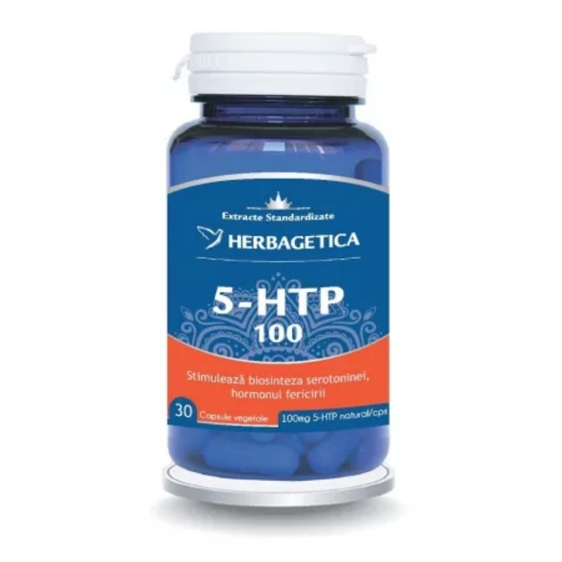 5-HTP 100 Zen Forte, 30 capsule, Herbagetica