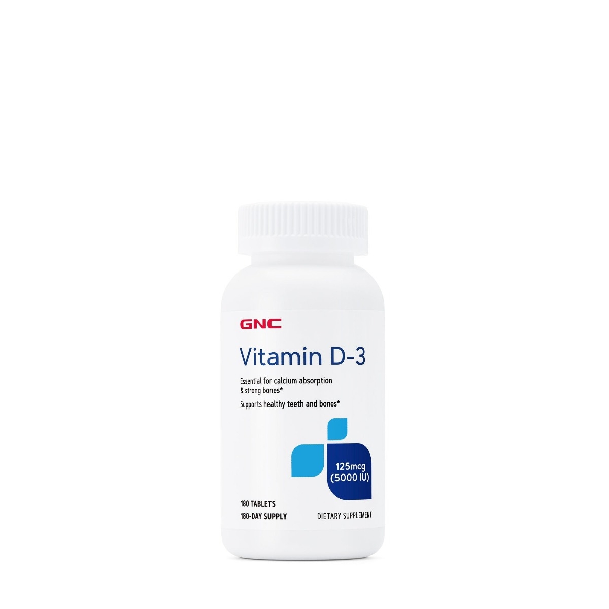 GNC - Vitamin D-3 5000IU 180tb
