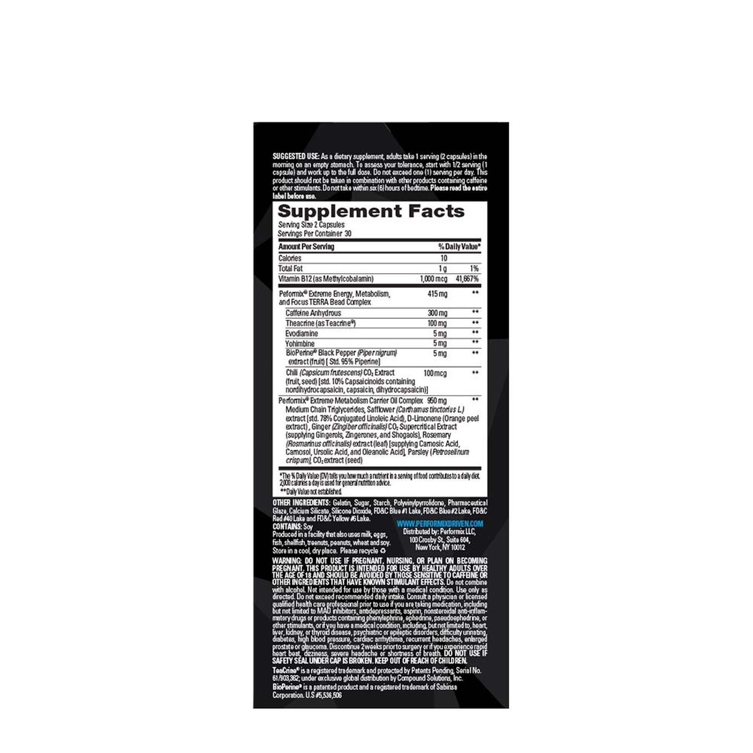 Termogenic SST V2X, 60 capsule, Performix