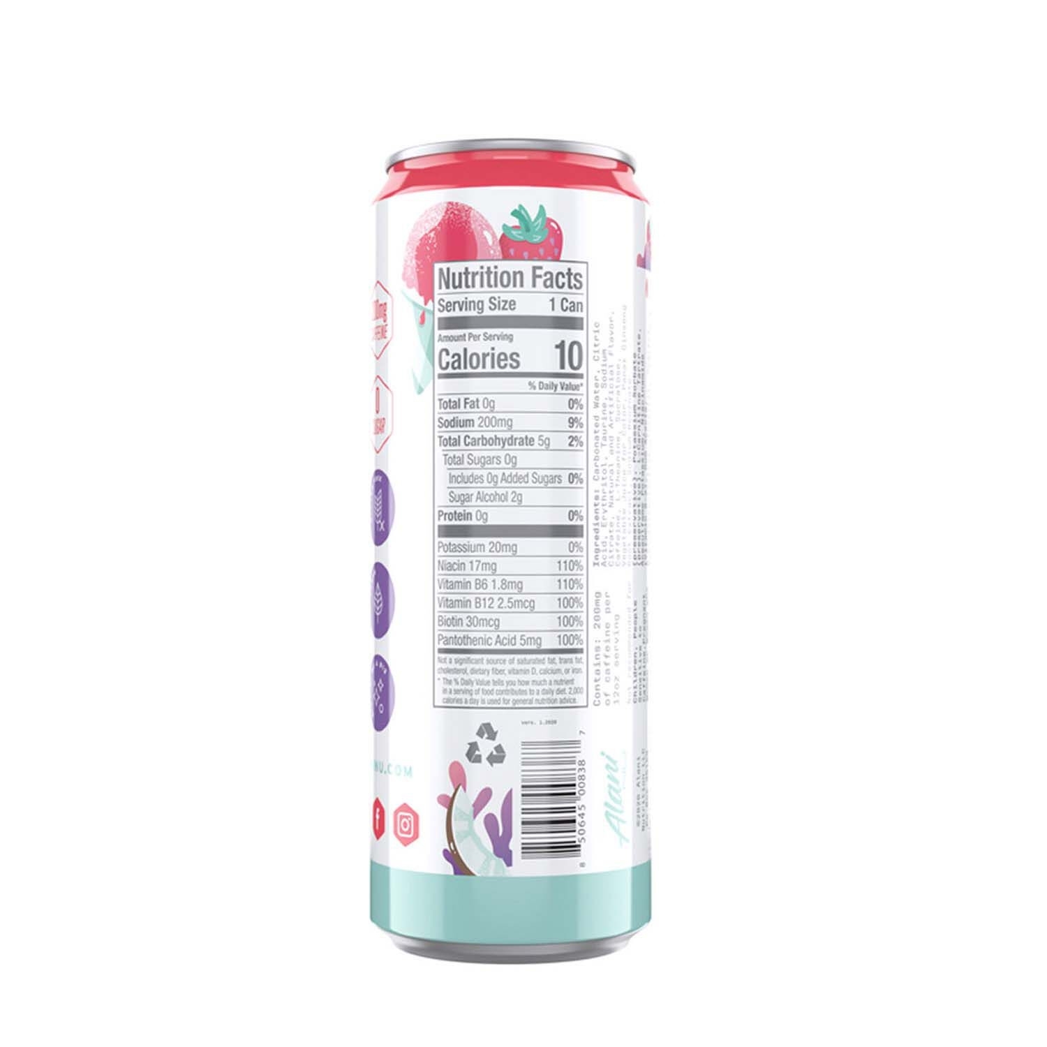 Energizant cu aroma de hawaiian shaved ice Energy, 355 ml, Alani Nu