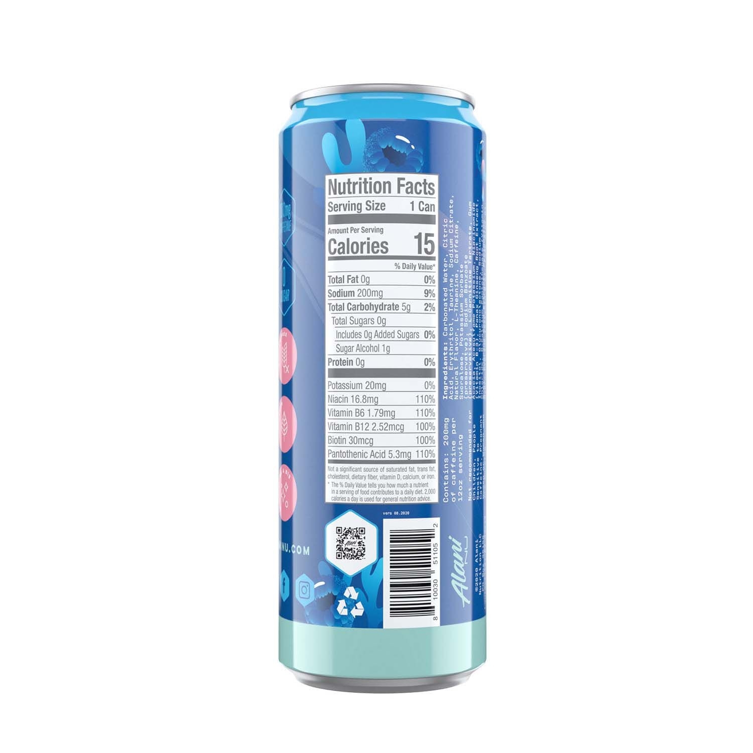 Energizant cu aroma de breezeberry Energy, 355 ml, Alani Nu