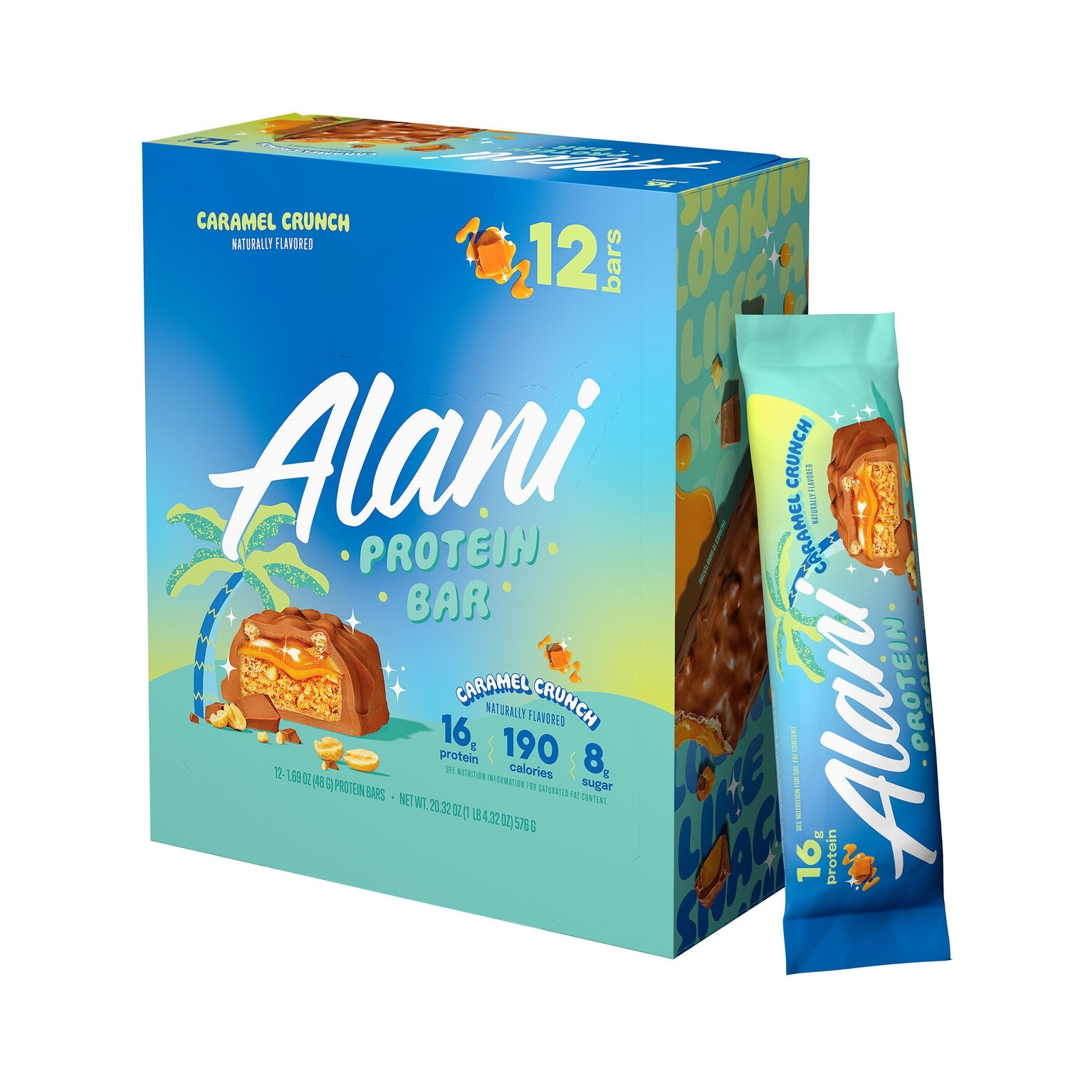 Baton proteic cu aroma de peanut butter & jelly FIt Snacks, 52 g, Alani Nu