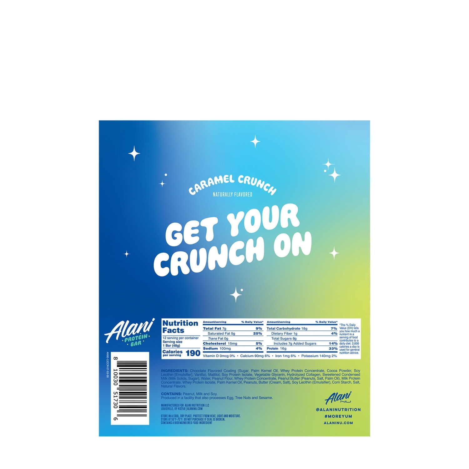 Baton proteic cu aroma de peanut butter & jelly FIt Snacks, 52 g, Alani Nu