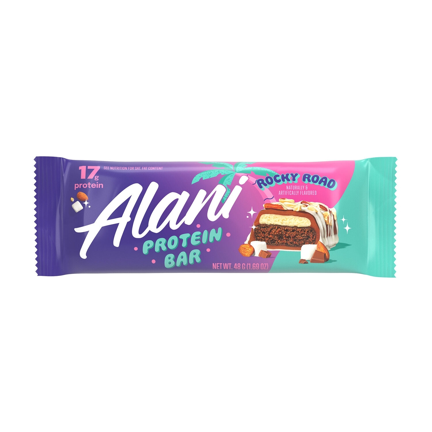 Baton proteic cu aroma de caramel crocant FIt Snacks, 48 g, Alani Nu