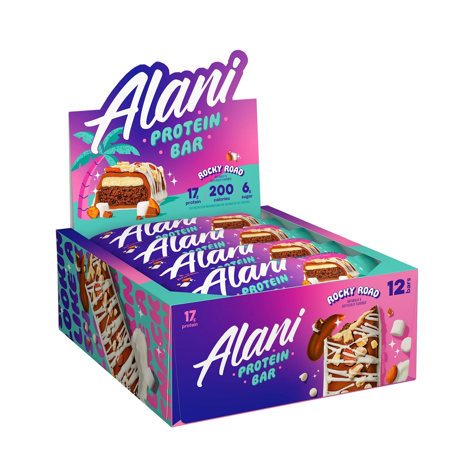 Baton proteic cu aroma de caramel crocant FIt Snacks, 48 g, Alani Nu