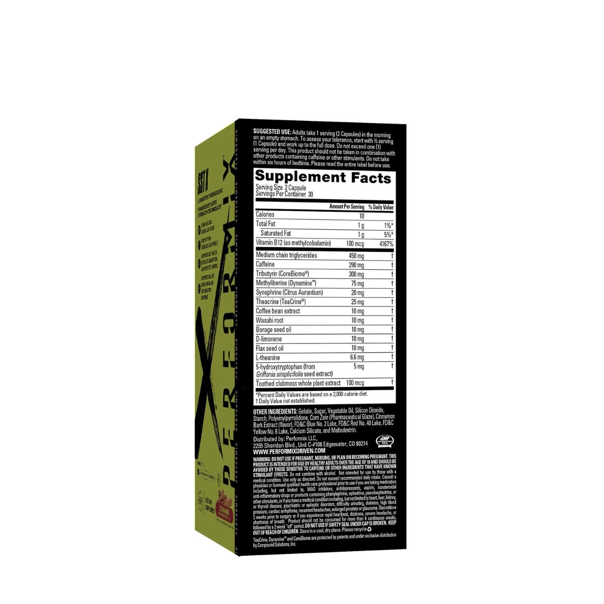 Termogenic arzator de grasimi cu aroma de scortisoara Performix SST X, 60 capsule, GNC