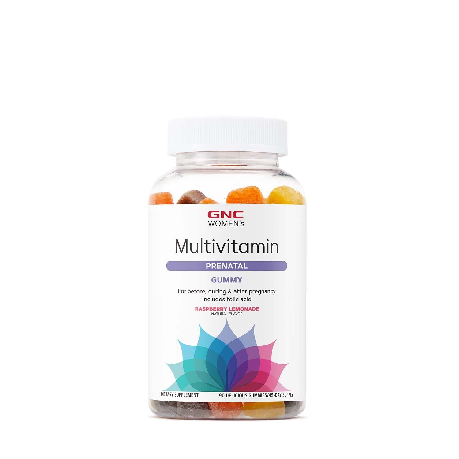 Jeleuri cu multivitamine prenatale aroma naturala de limonada cu zmeura Women`s, 90 jeleuri, GNC