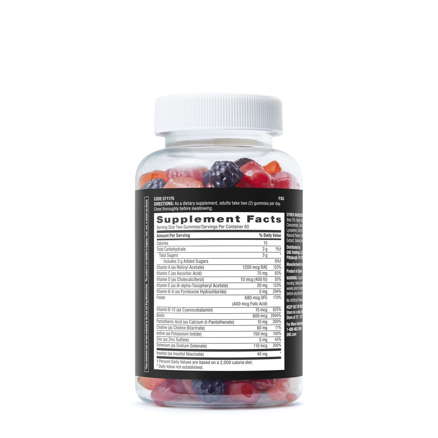 Multivitamine pentru barbati cu aroma de fructe asortate Mega Men 50 Plus, 120 jeleuri, GNC