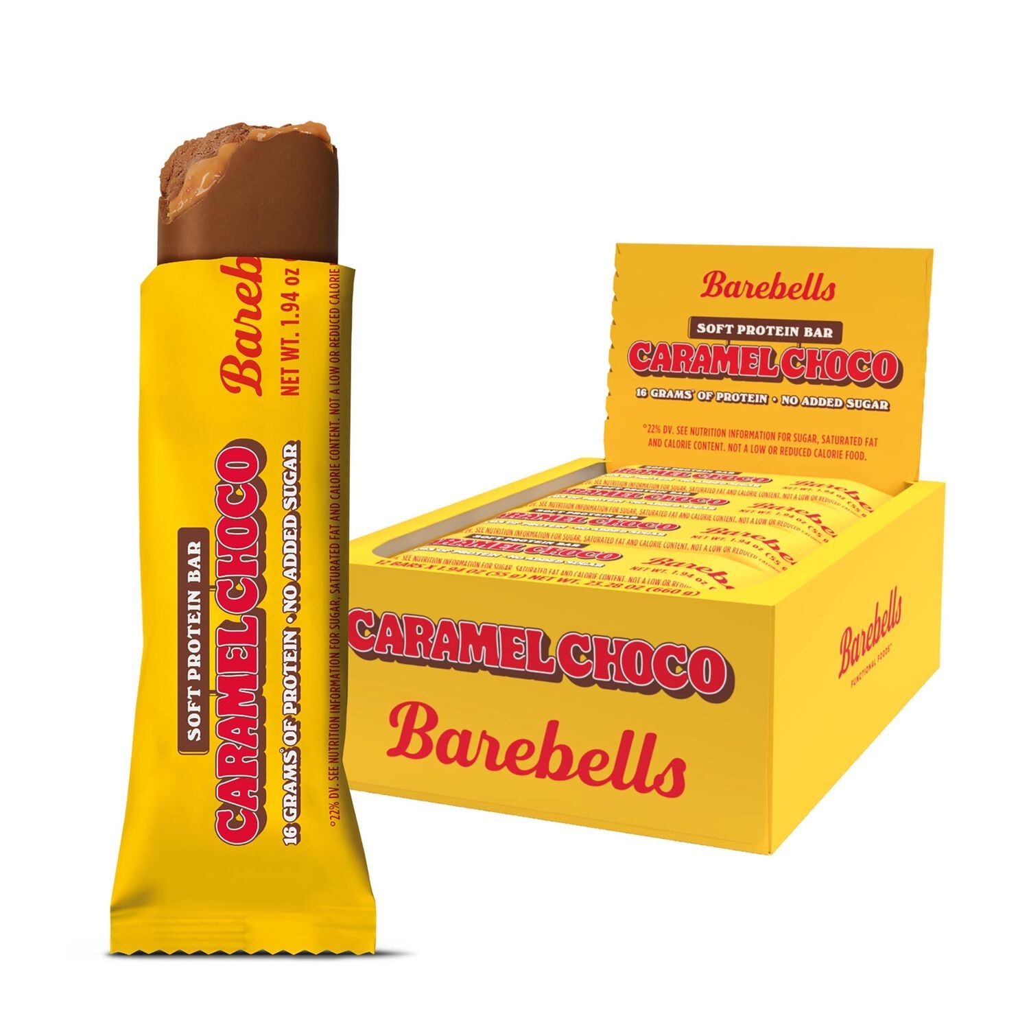 Baton proteic cu aroma de caramel si ciocolata, 55 g, Barebells