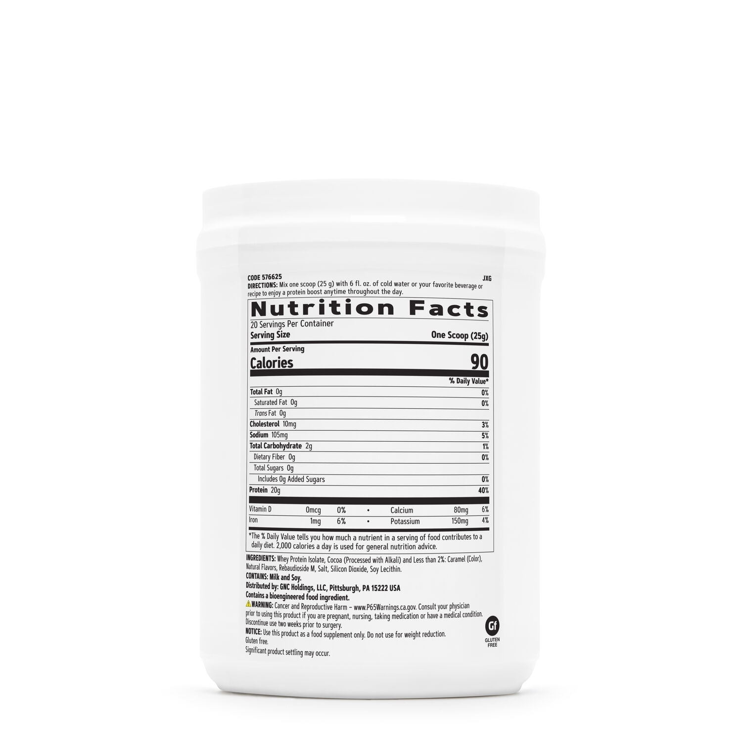 Proteina fara zahar cu aroma de ciocolata Total Lean, 500 g, GNC