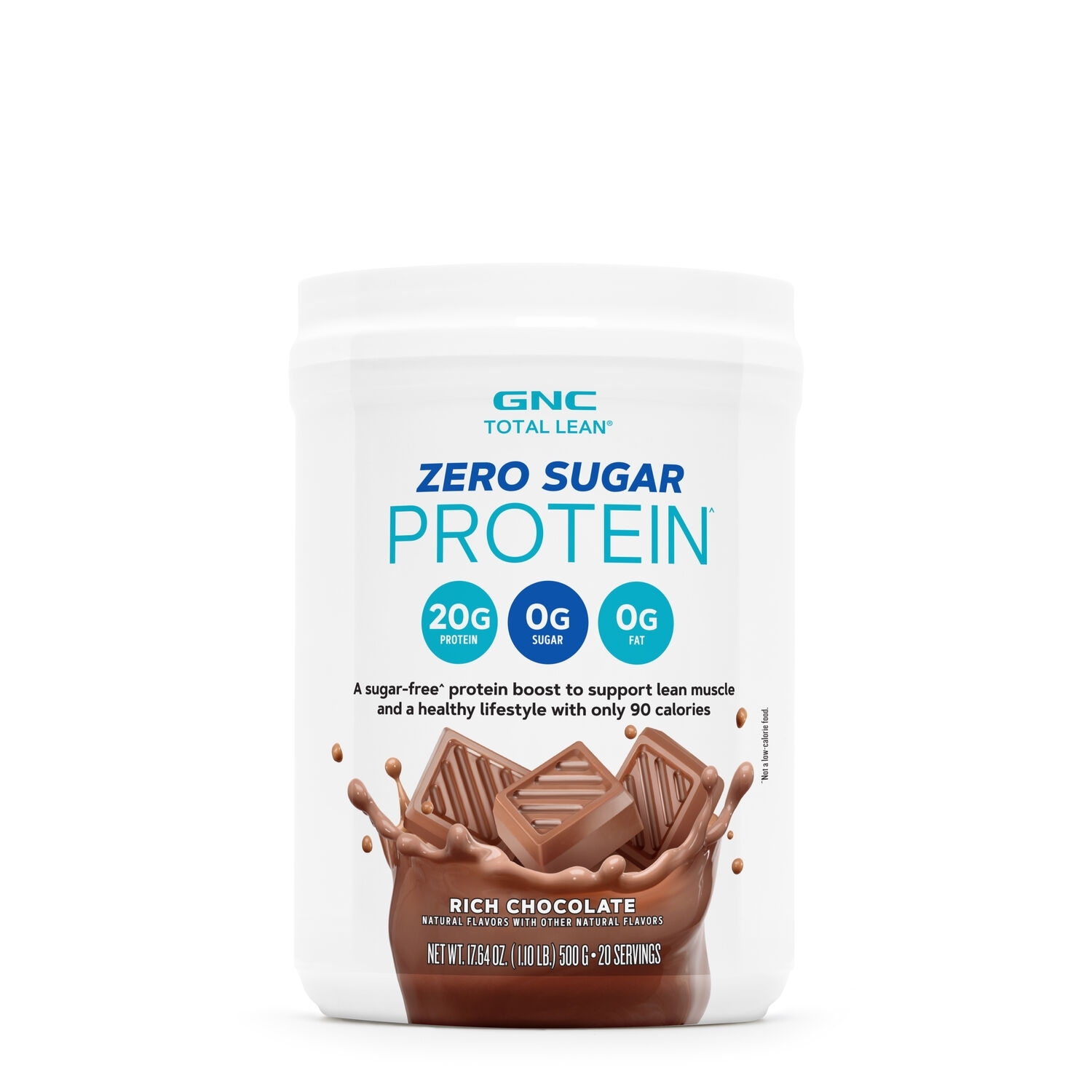 Proteina fara zahar cu aroma de ciocolata Total Lean, 500 g, GNC