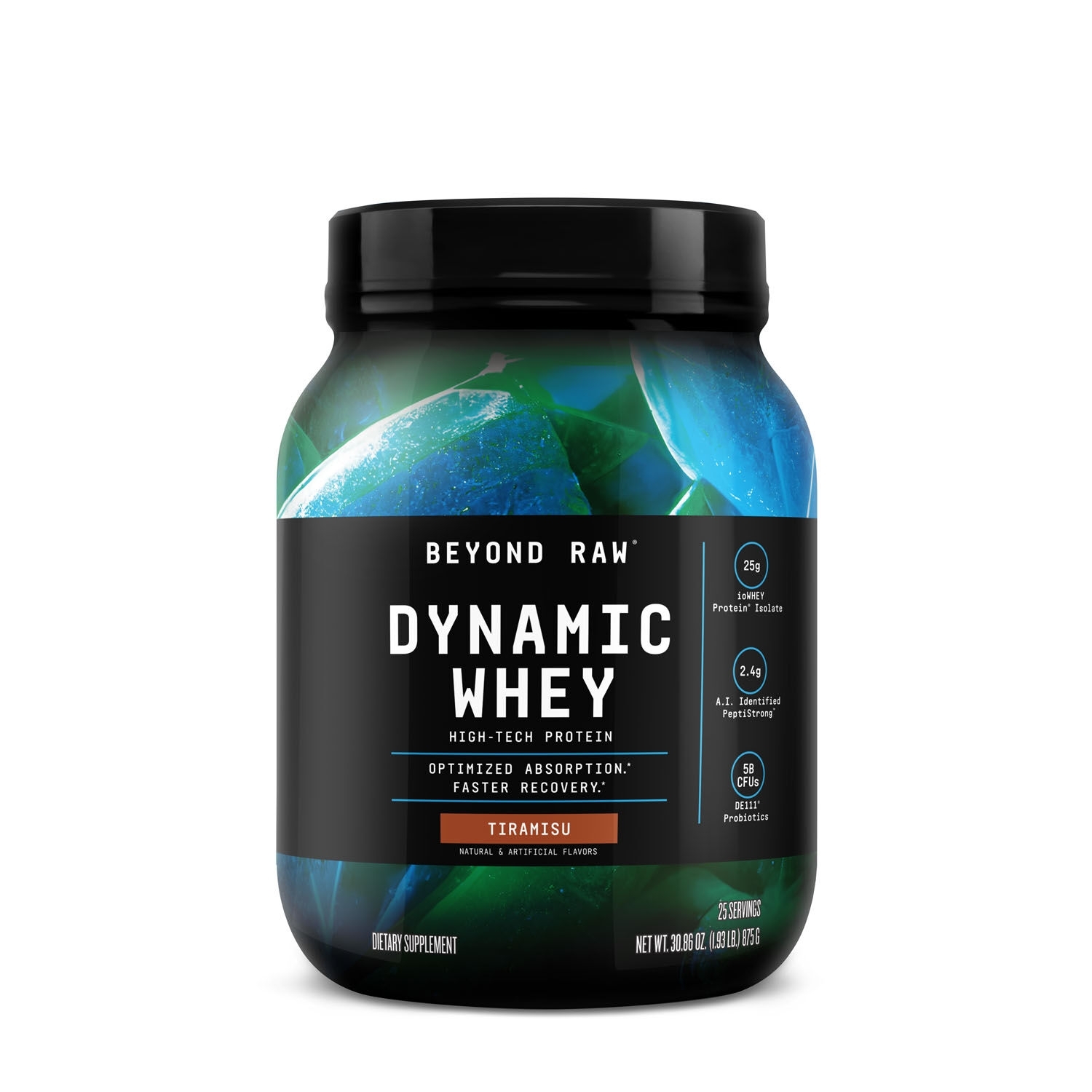 Proteina din zer cu aroma de tiramisu Dynamic Whey, 875 g, Beyond Raw