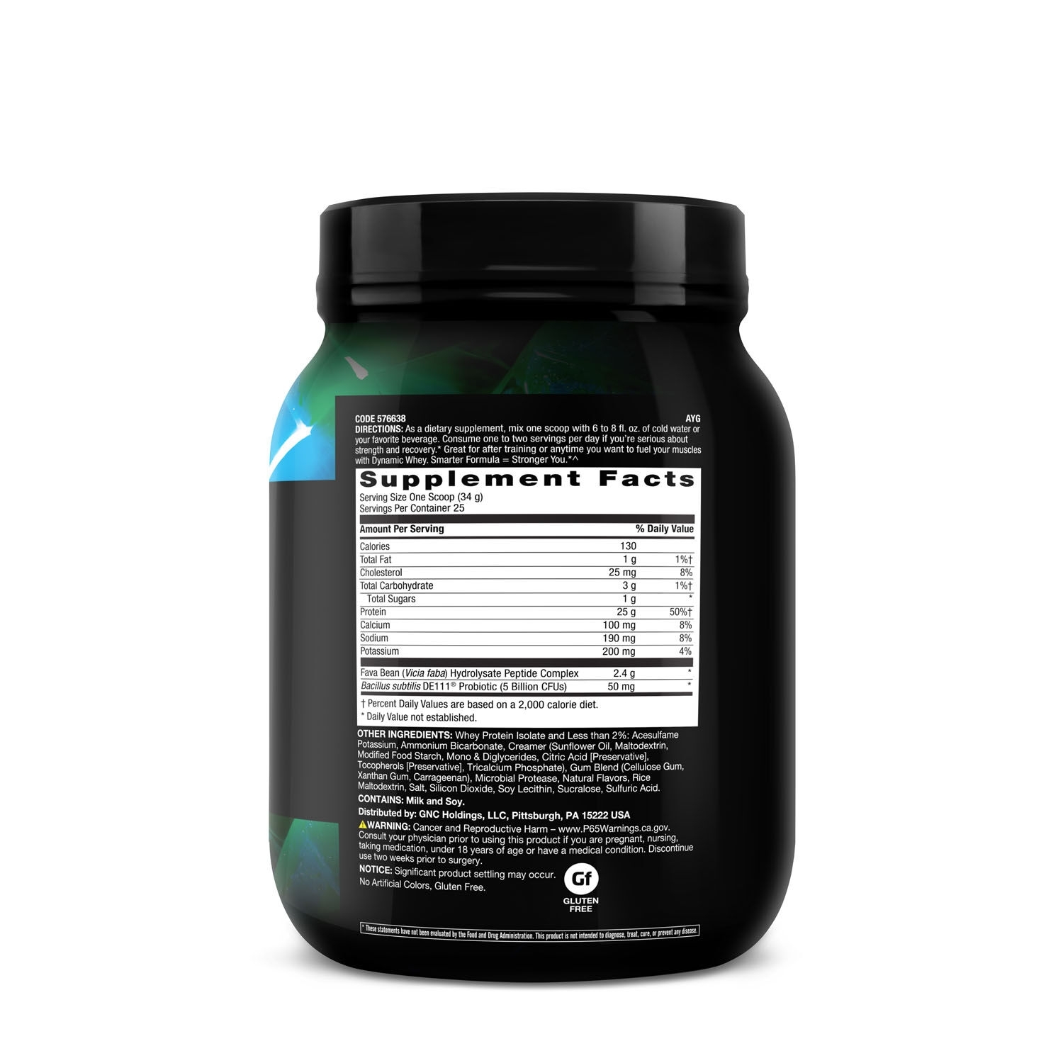Proteina din zer cu aroma de inghetata de vanilie Dynamic Whey, 850 g, Beyond Raw