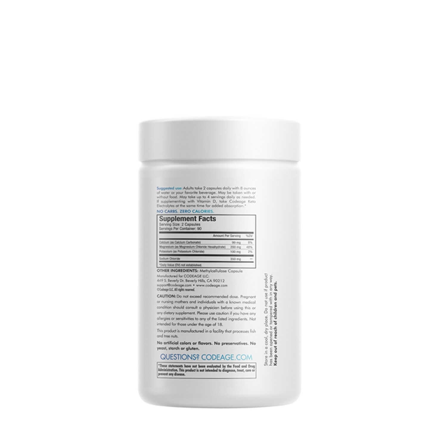 Electroliti pentru dieta Keto, 180 capsule, Code Age