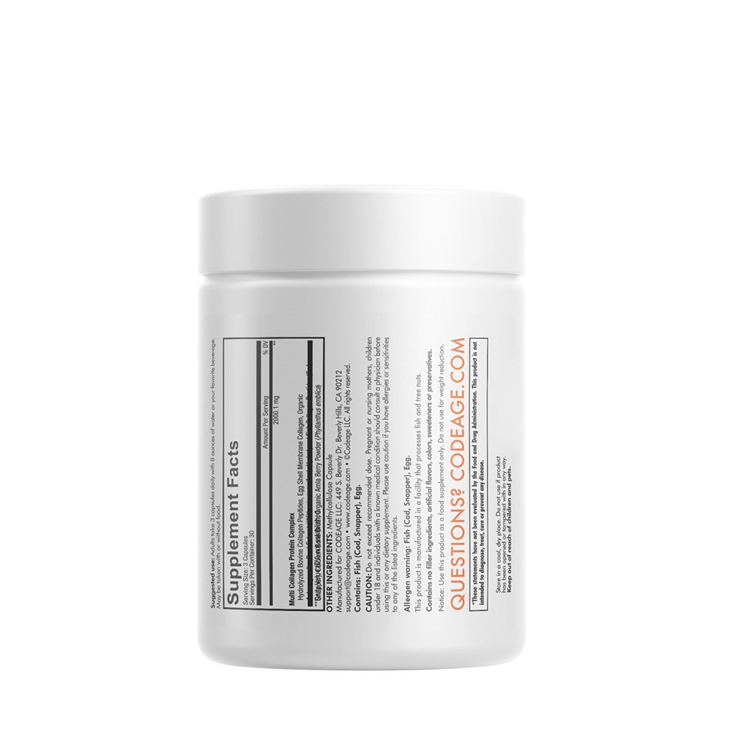 Colagen Hidrolizat, 90 capsule, Code Age