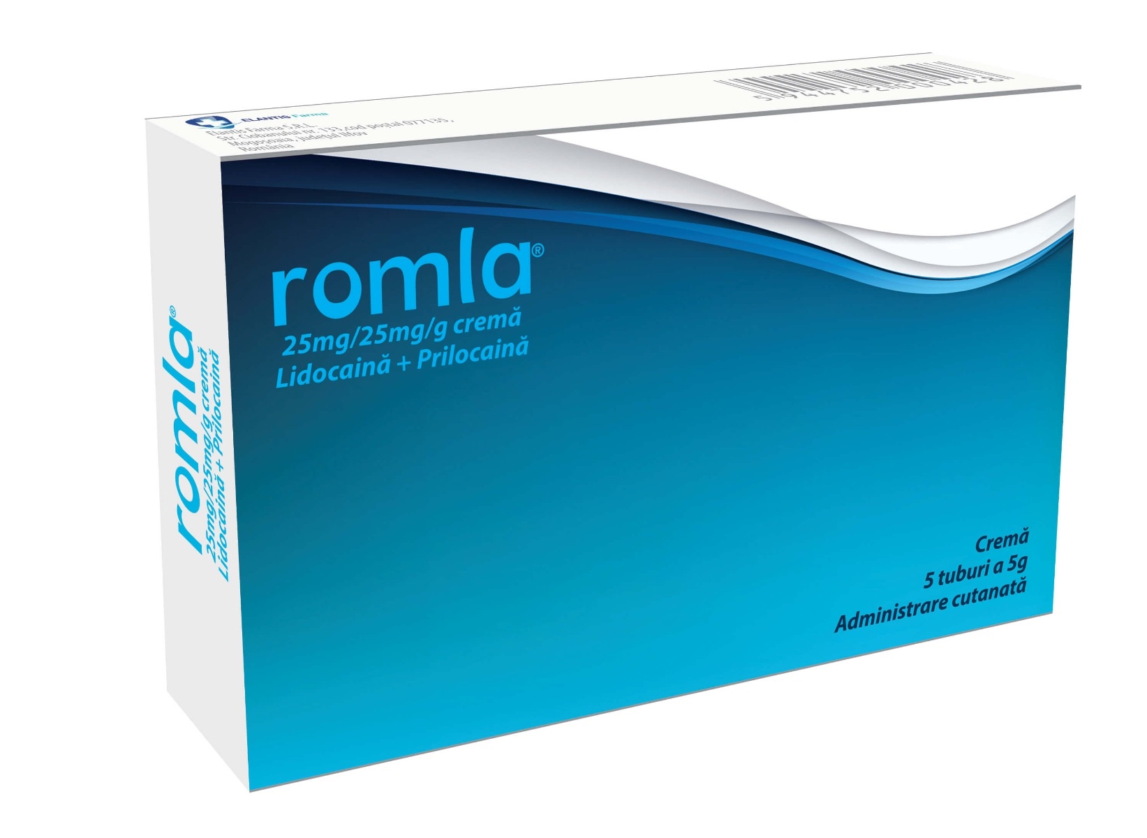 Romla® 25mg/25mg/g crema 5 tuburi a 5g crema