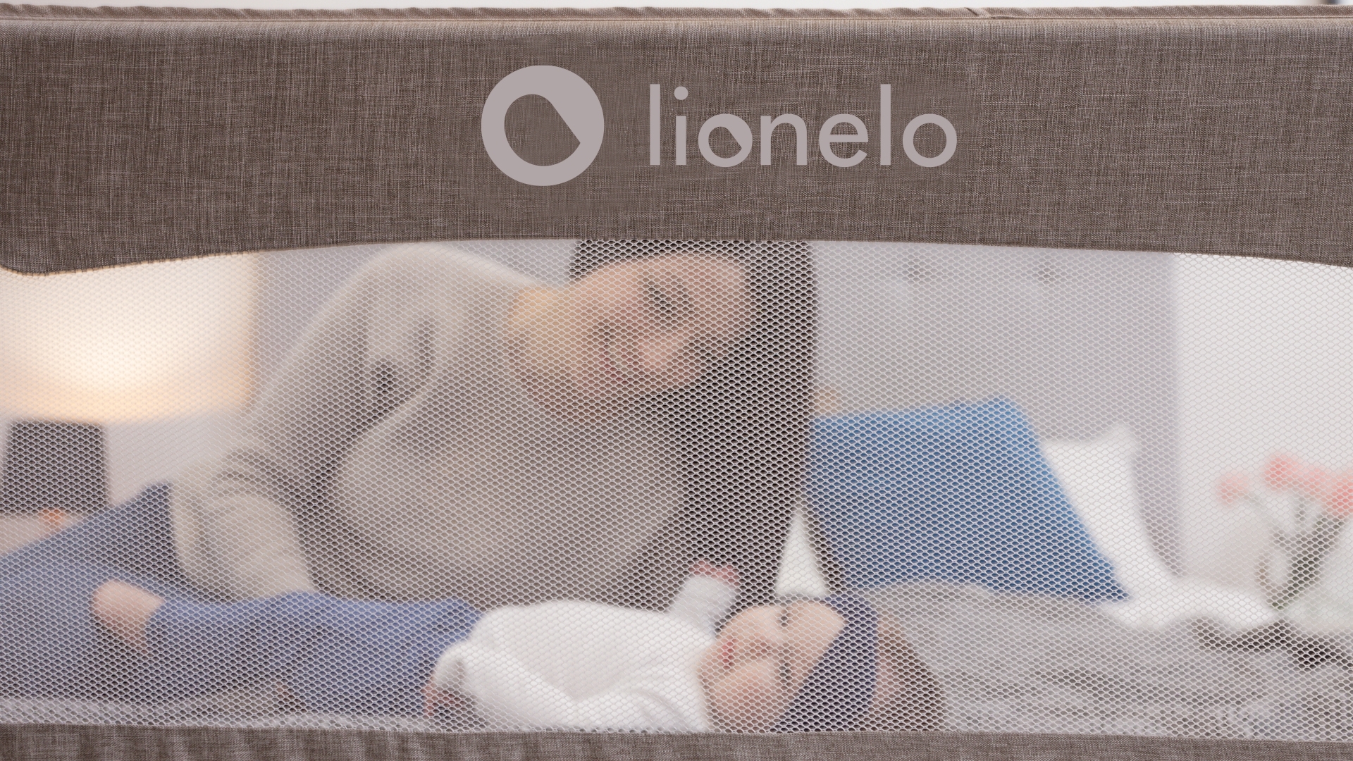 Lionelo - Bariera de pat Eva, Grey Melange