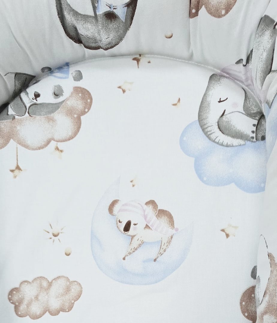 Baby nest din bumbac, Appekids, Clouds
