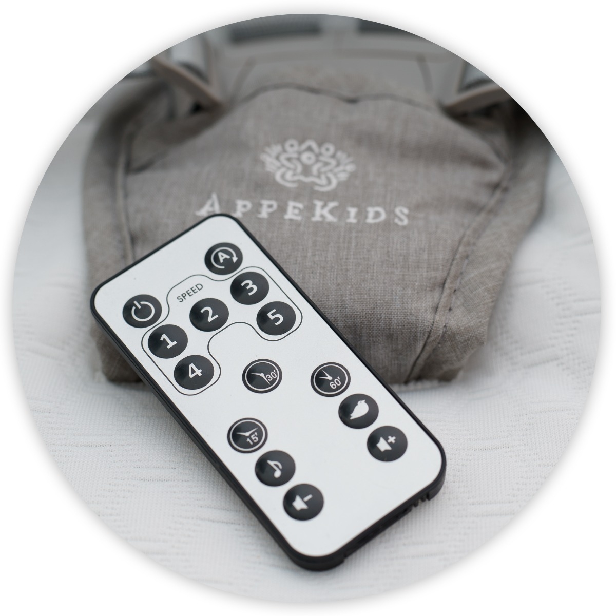 Leagan electric multifunctional pentru bebelusi AppeKids - I-Size - Powder Grey