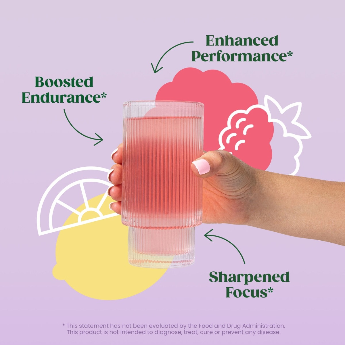 Pre-workout pentru femei cu aroma de limonada cu zmeura Bloom High Energy, 207.5 g, GNC
