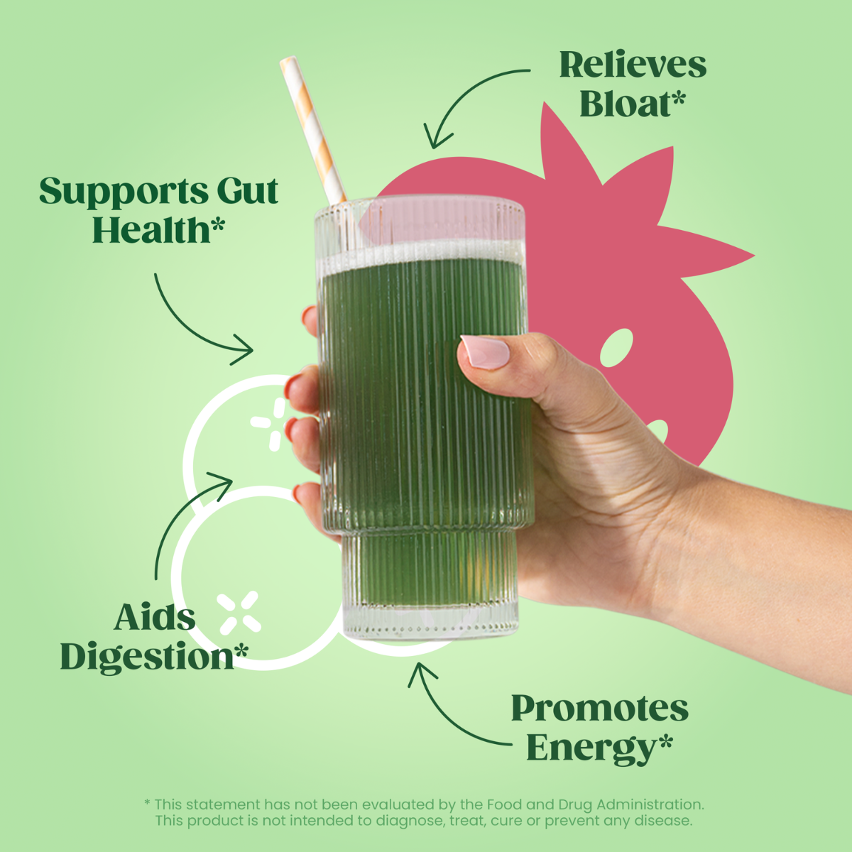 Amestec de super-alimente verzi cu aroma de fructe de padure Bloom Greens & Superfoods, 136 g, GNC