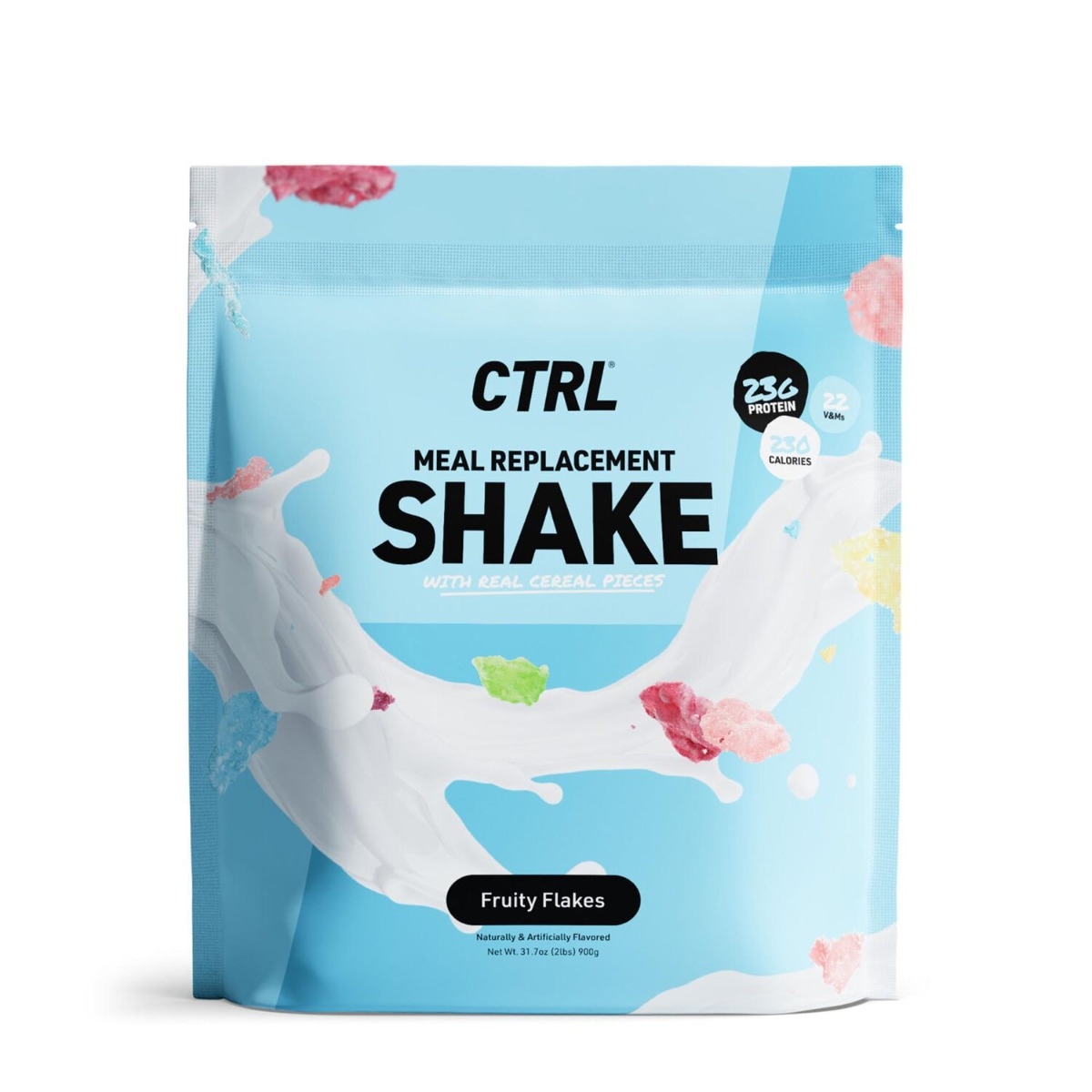 Shake proteic cu aroma de fulgi de cereale fructate CTRL, 900 g, GNC