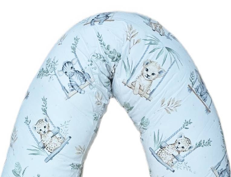 Perna pentru gravida, Fibre din silicon, 180 cm, Appekids - Safari