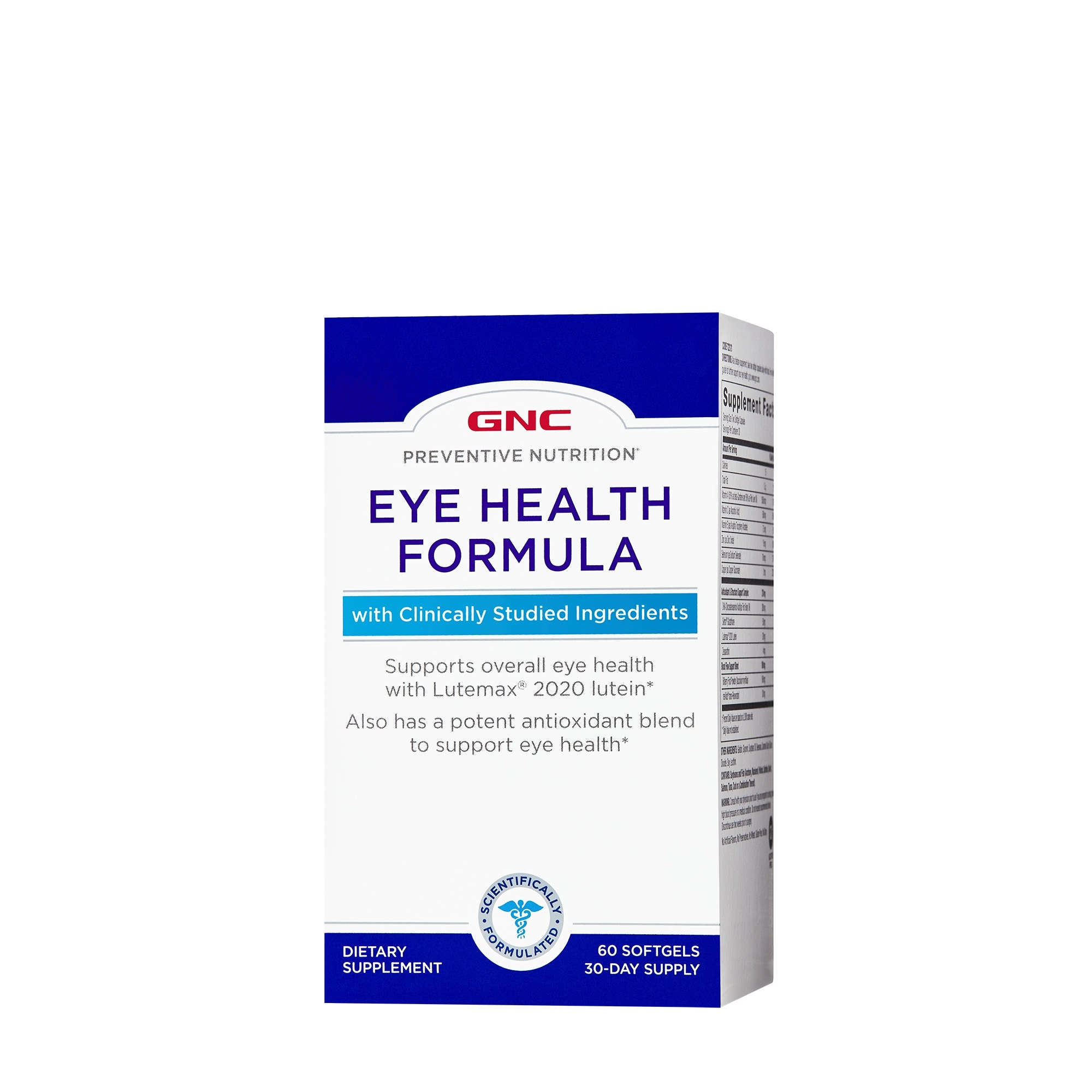 Formula pentru sanatatea ochilor Preventive Nutrition, 60 capsule, GNC