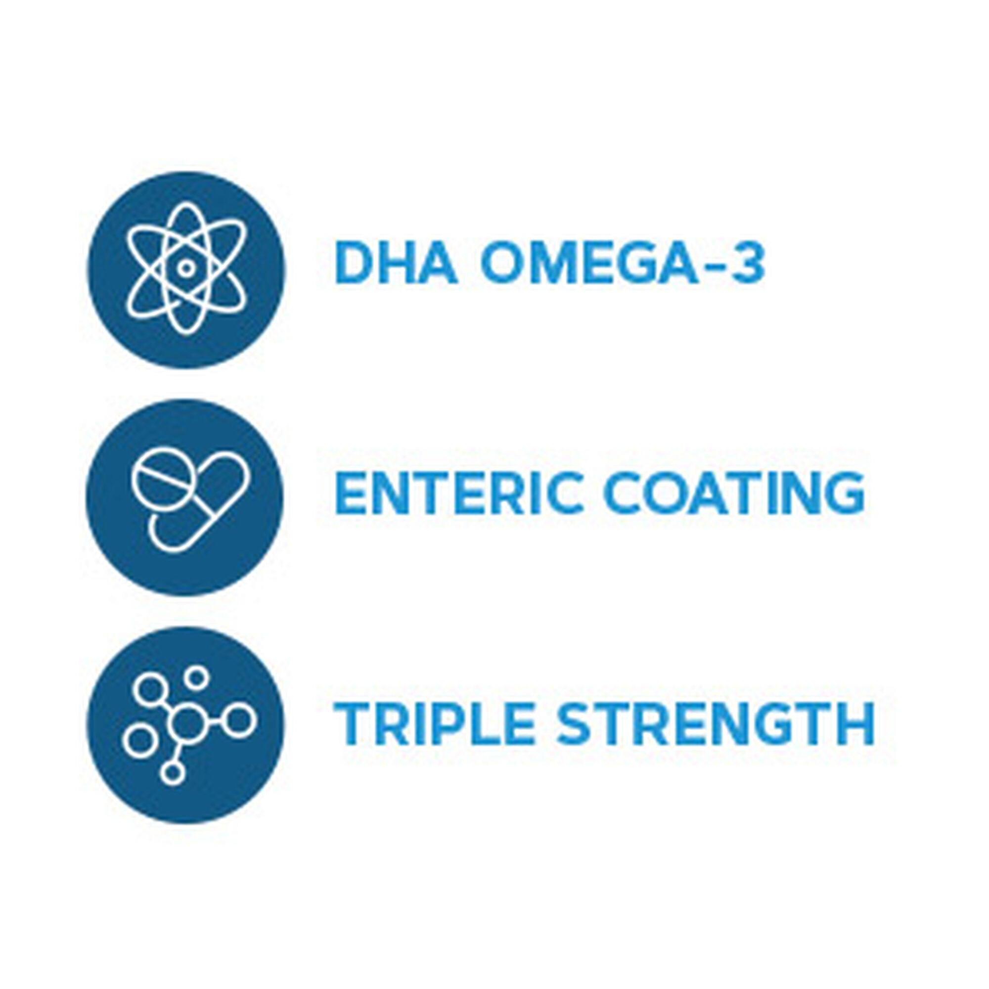 Acizi grasi DHA omega-3 1000 mini Triple Strength, 90 capsule, GNC