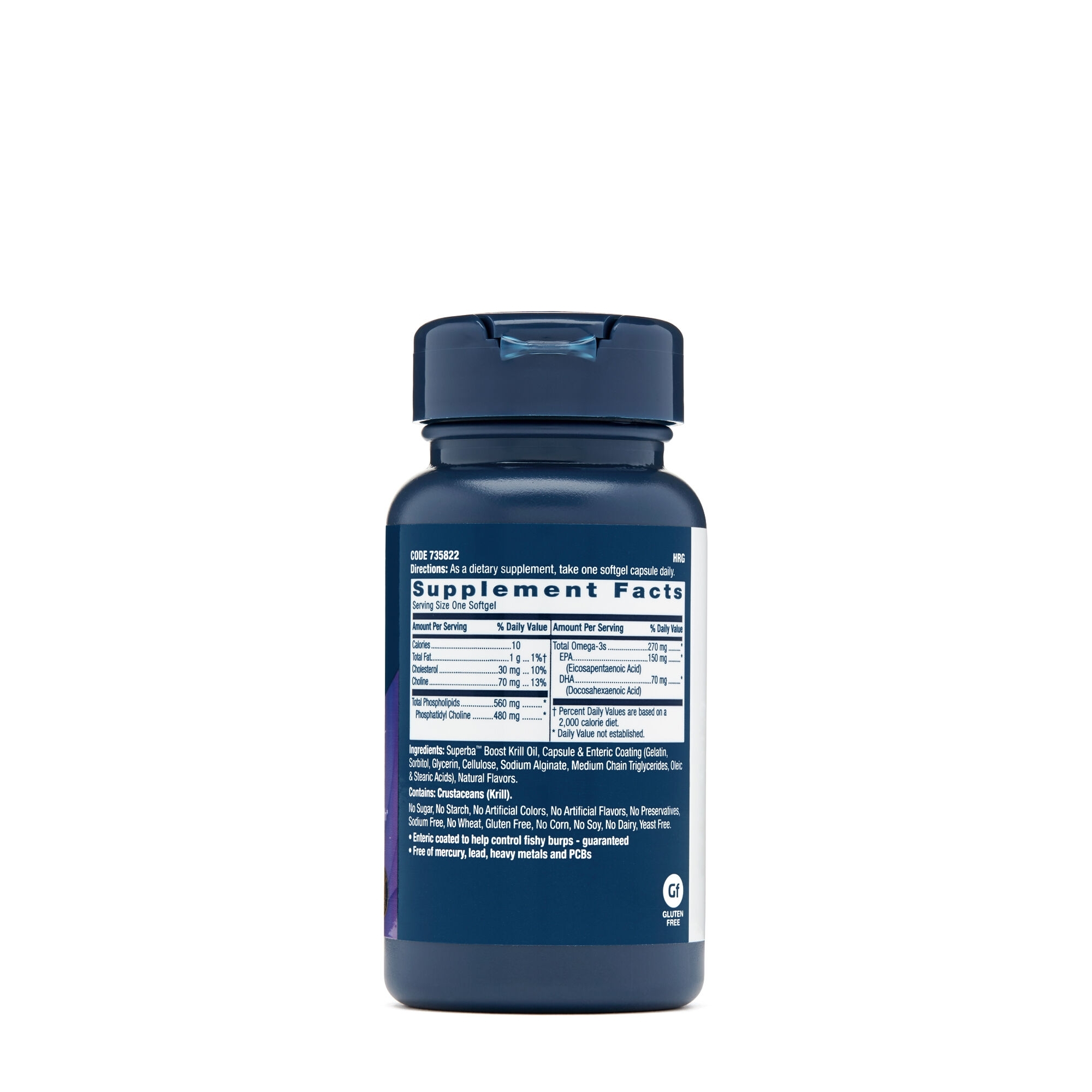 Ulei de krill Triple Strength, 30 capsule, GNC