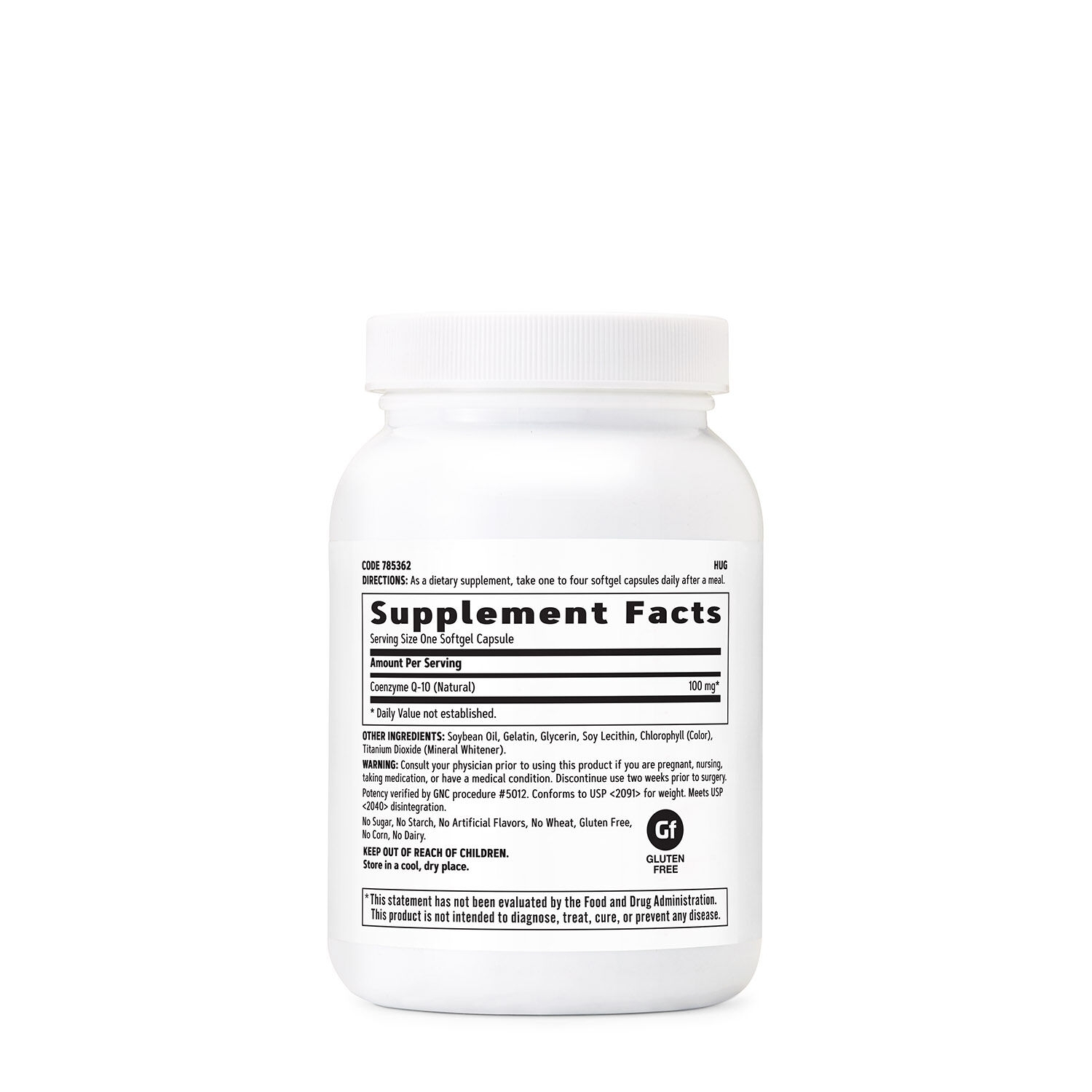 Coenzima Q-10 naturala 100 mg, 120 capsule, GNC