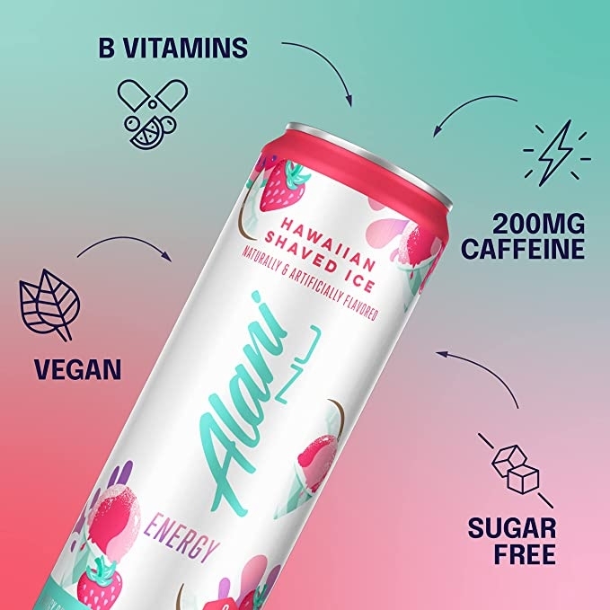 Energizant cu aroma de hawaiian shaved ice Energy, 355 ml, Alani Nu