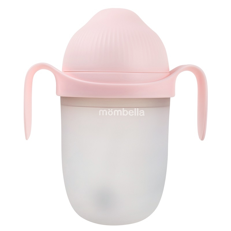 Biberon Anticolici Mombella Breast-Like, 300ml, Tetina 360Ãƒâ€šÃ‚Â° XL Flux Consistent, 100% Silicon, Old Roze