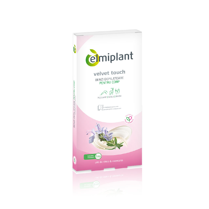 Elmiplant - Benzi depilatoare pentru corp 12buc