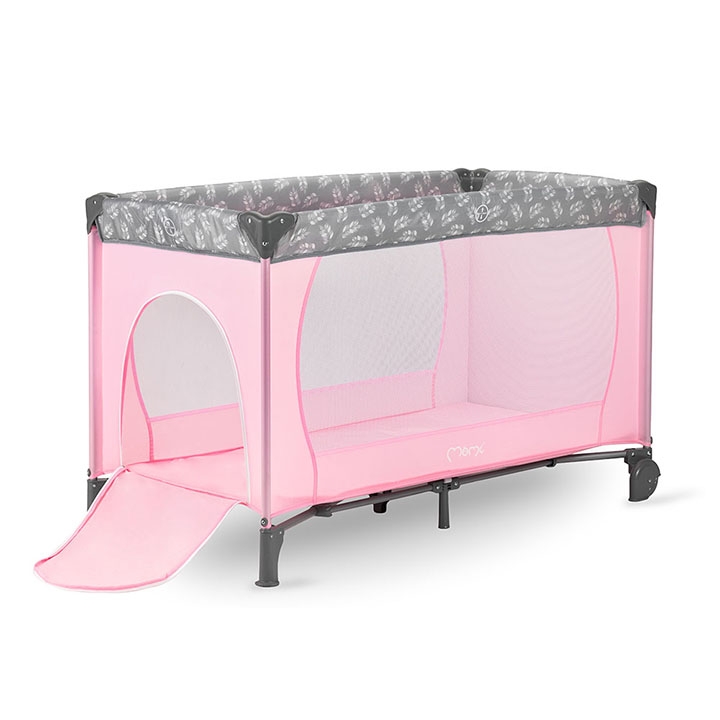Patut pliabil, 60x120 cm, Momi, Belove, Pink