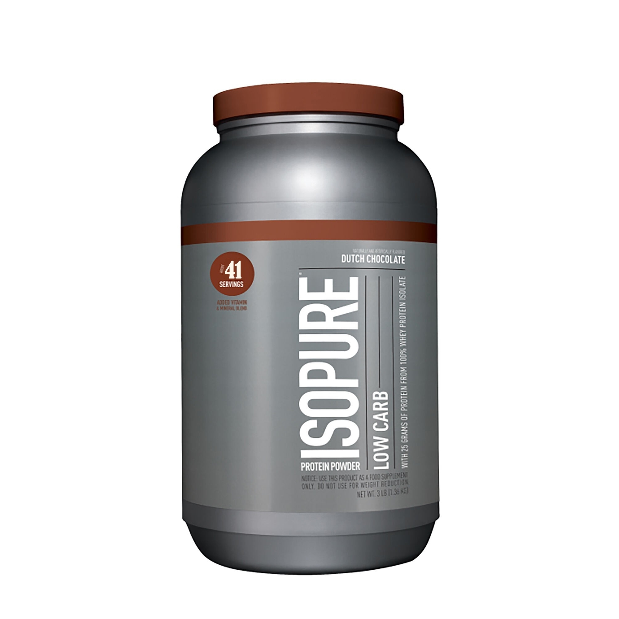 Proteina izolata din zer cu aroma de ciocolata Low Carb, 1360 g, Isopure