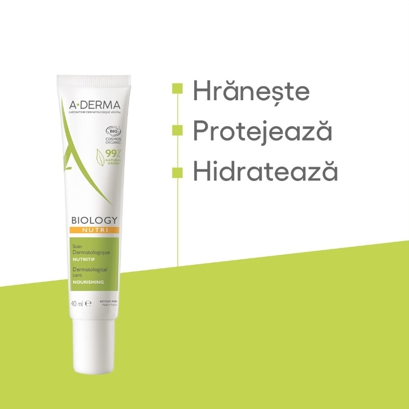Biology crema nutritiva, 40ml, A-Derma