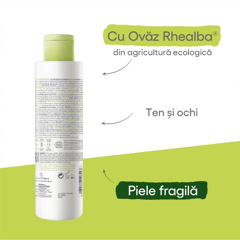 Biology lapte demachiant, 200ml, A-Derma