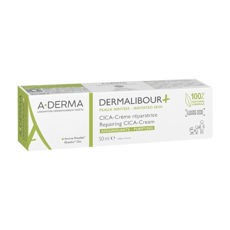 Dermalibour+ Cica crema reparatoare, 50 ml, A-Derma