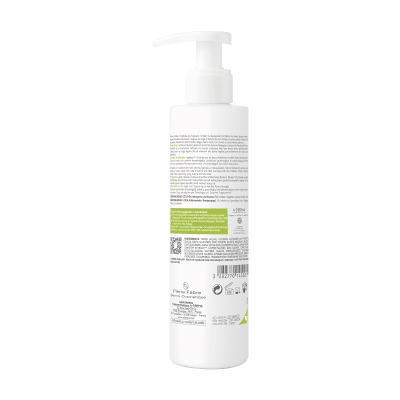 Dermalibour+ Cica gel spumant purificator, 200ml, A-Derma