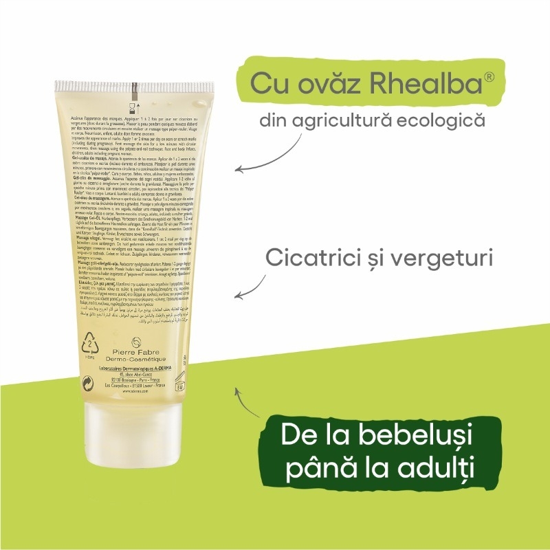 Epitheliale A.H. Duo gel-ulei masaj, 100ml, A-Derma
