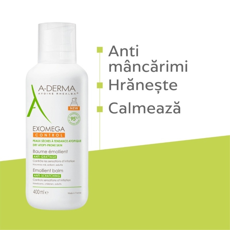 Exomega Control balsam emolient, 400ml, A-Derma