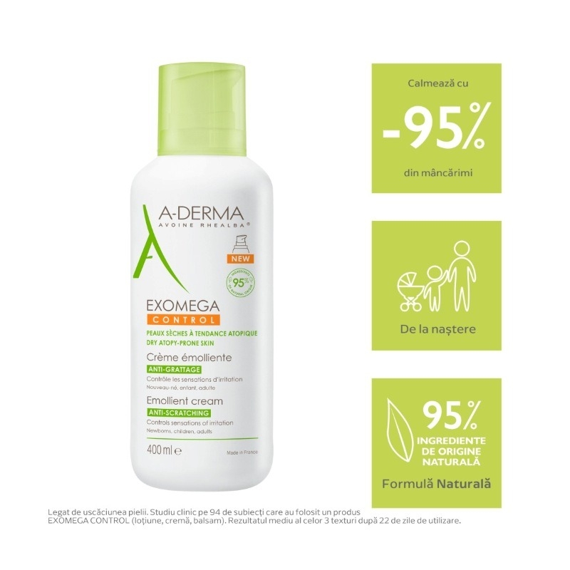Exomega Control crema emolienta, 400ml, A-Derma