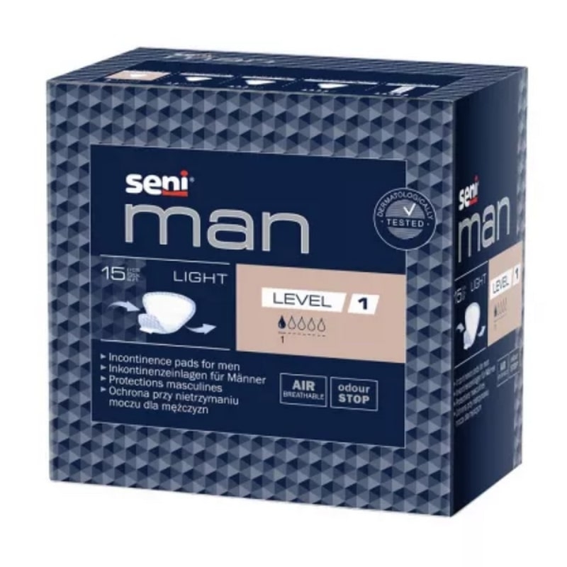Absorbante incontinenta urinara barbati Light Level 1 Man, 15 bucati, Seni