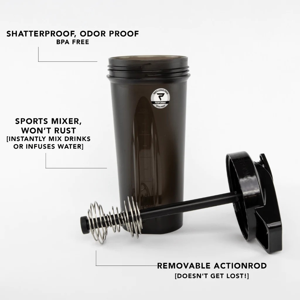 Shaker bottle The Rock, 800 ml, Performa
