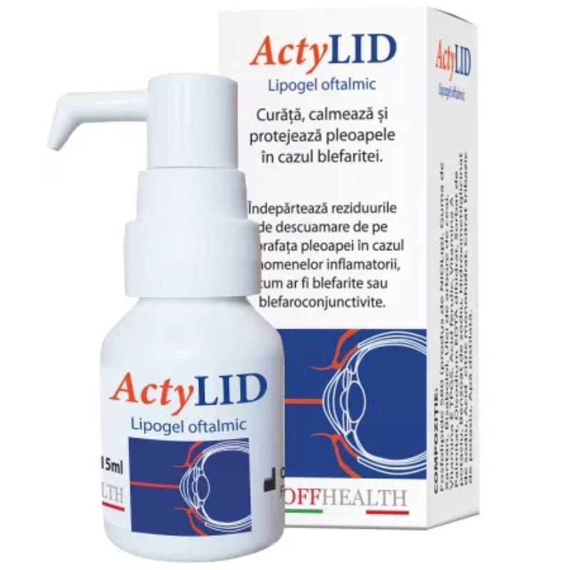 ActyLID lipogel oftalmic, 15 ml, Inocare
